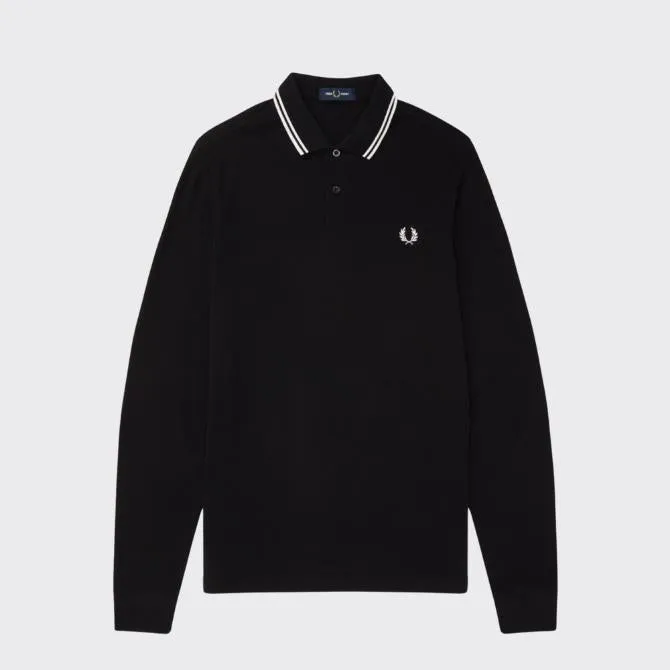 01666 Fred Perry LS Twin Tipped Shirt