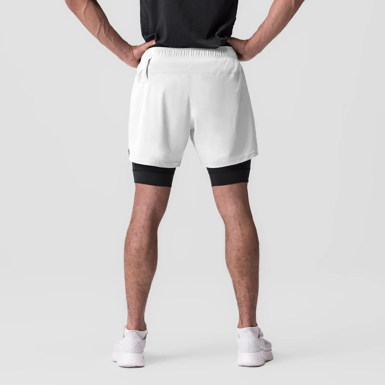 0784. Ultralite™ 6" Liner Short   - White/Black