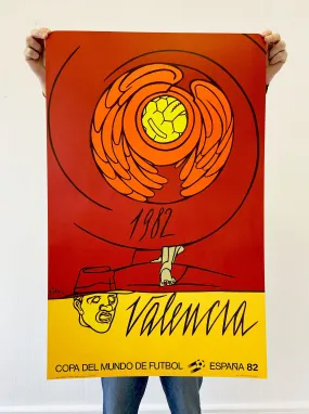 1982 VALENCIA COPA DEL MUNDO DE FUTBOL ESPANA ORIGINAL PRINT