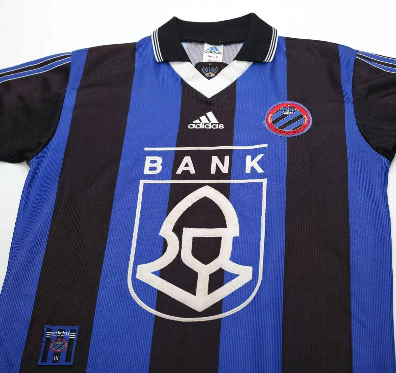 1998/99 CLUB BRUGGE Vintage adidas Home Football Shirt (S)