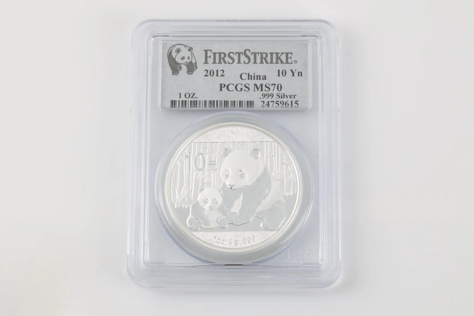 2012 Panda Coin 999 Silver (31.10g.)