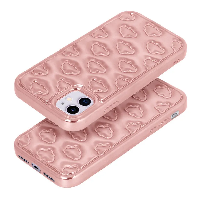 3D Cute Cloud Pattern Back Cover for Apple iPhone 12