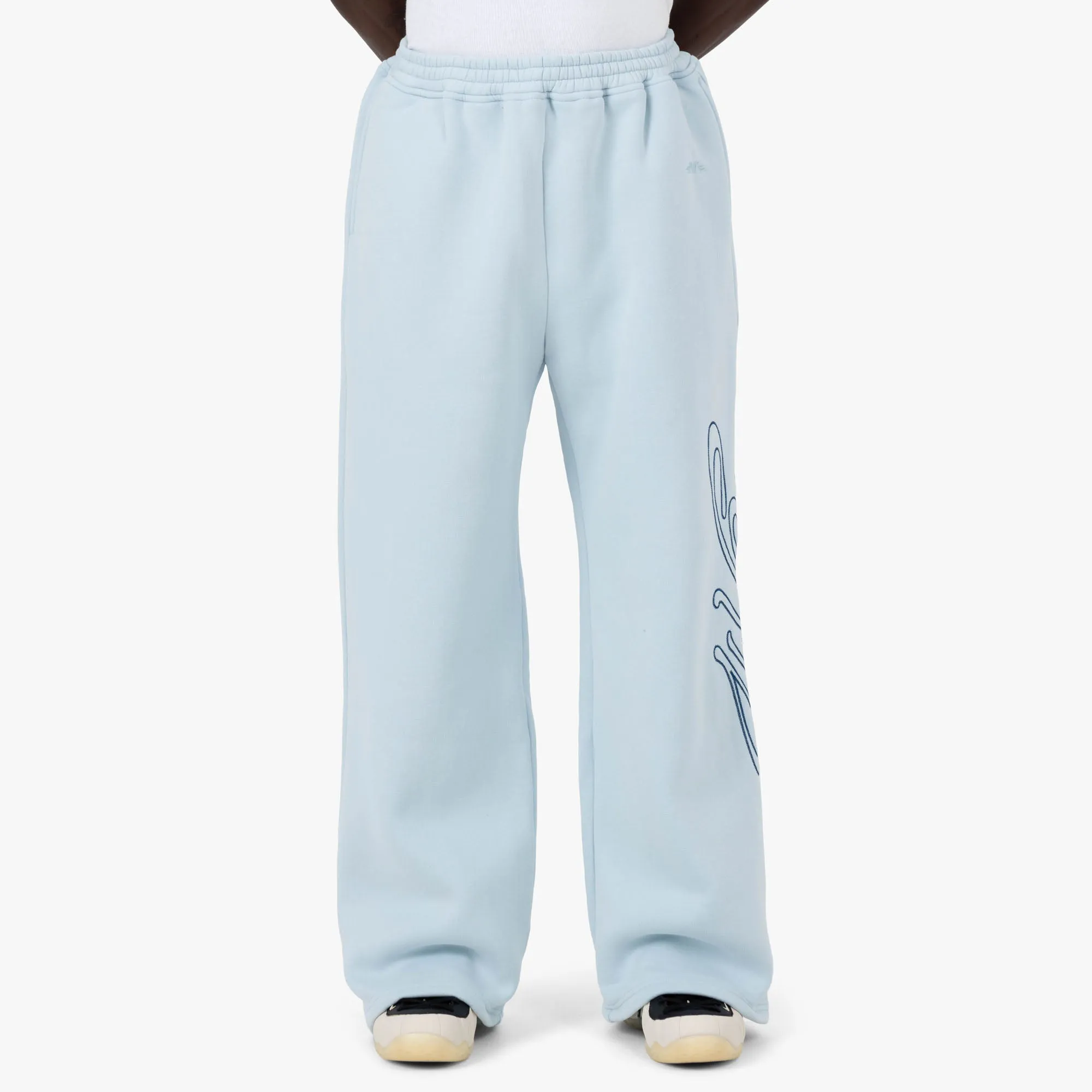 4YE Signature Wide Pant Light Blue / Navy