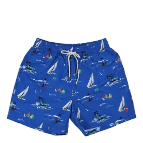 5.75-Inch Traveler Classic Swim Trunk Race To Sea