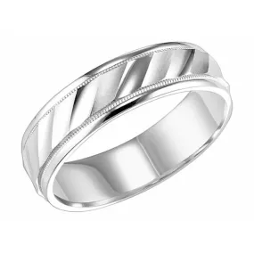 6MM Textured Wedding Band