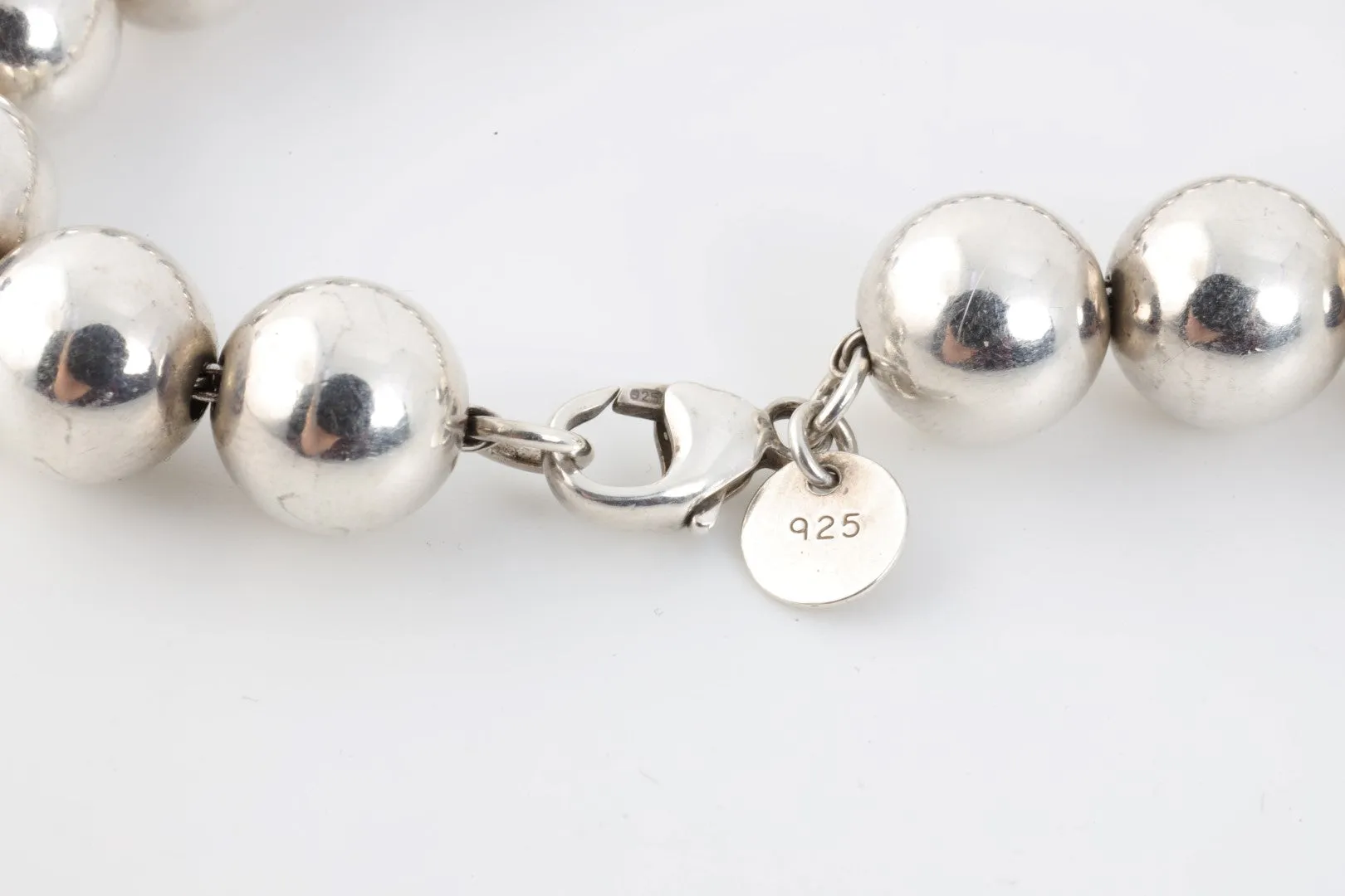 7" Tiffany & Co. 925 Silver Hardwear Ball Bracelet (17.95g.)