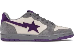 A Bathing Ape Court Sta Mist Grey Royal Purple