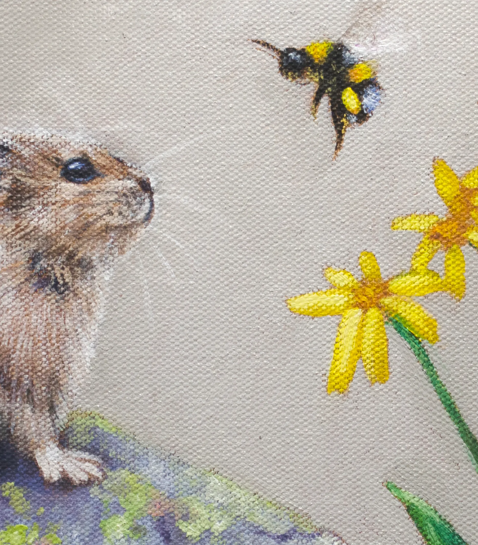 A Pika and a Bumblebee