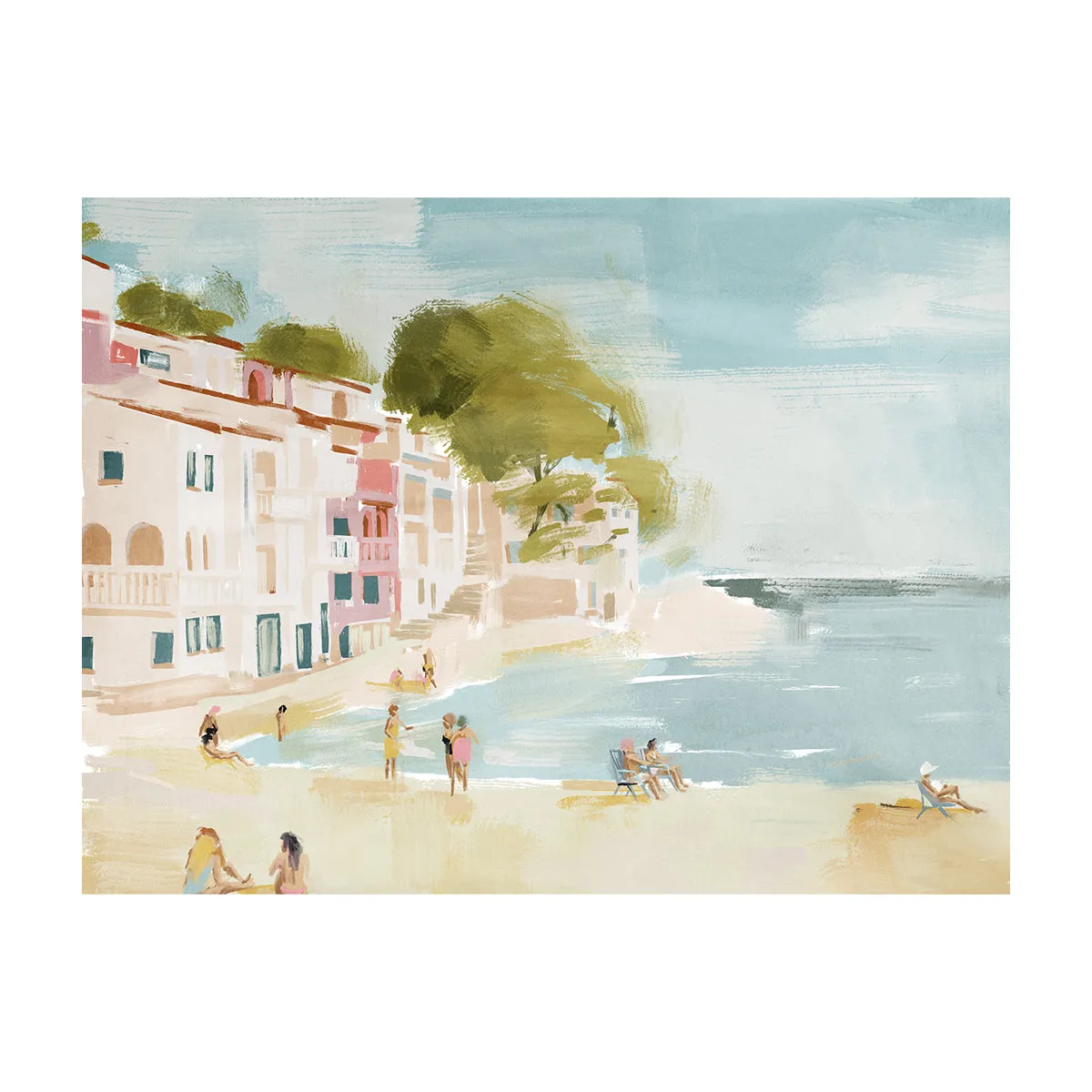 A Weekend In Cassis Landscape Art Print