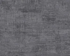 Abstract Plaster-Style Distressed Wallpaper in Black/Gold/Grey