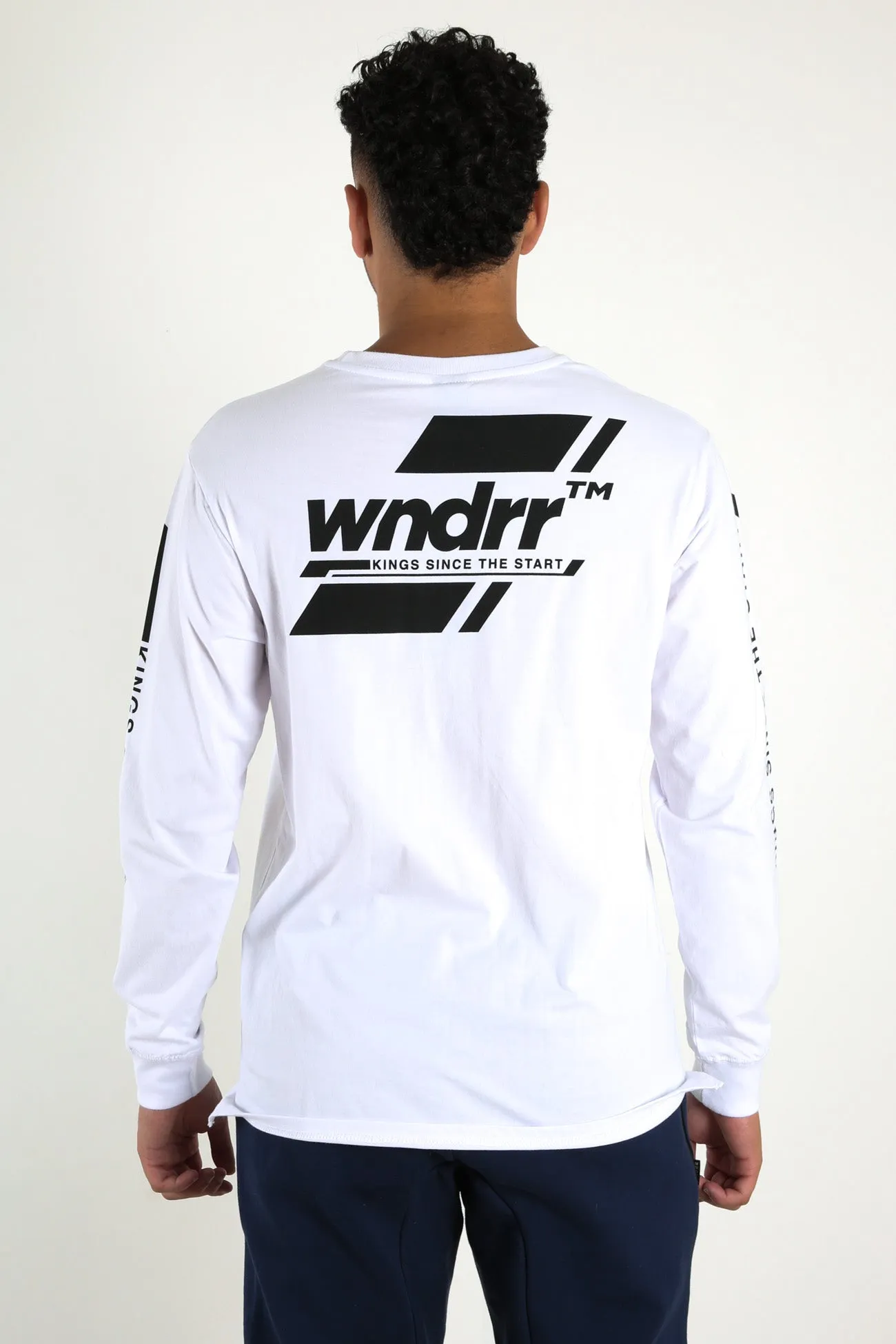 Across Long Sleeve Tee White