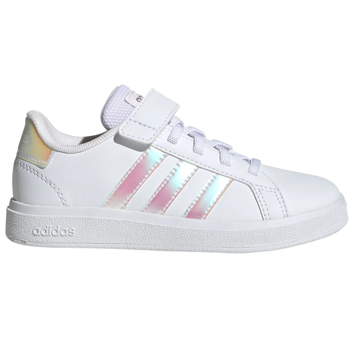 adidas Grand Court 2.0 Trainers - Girls - White/Iridescent