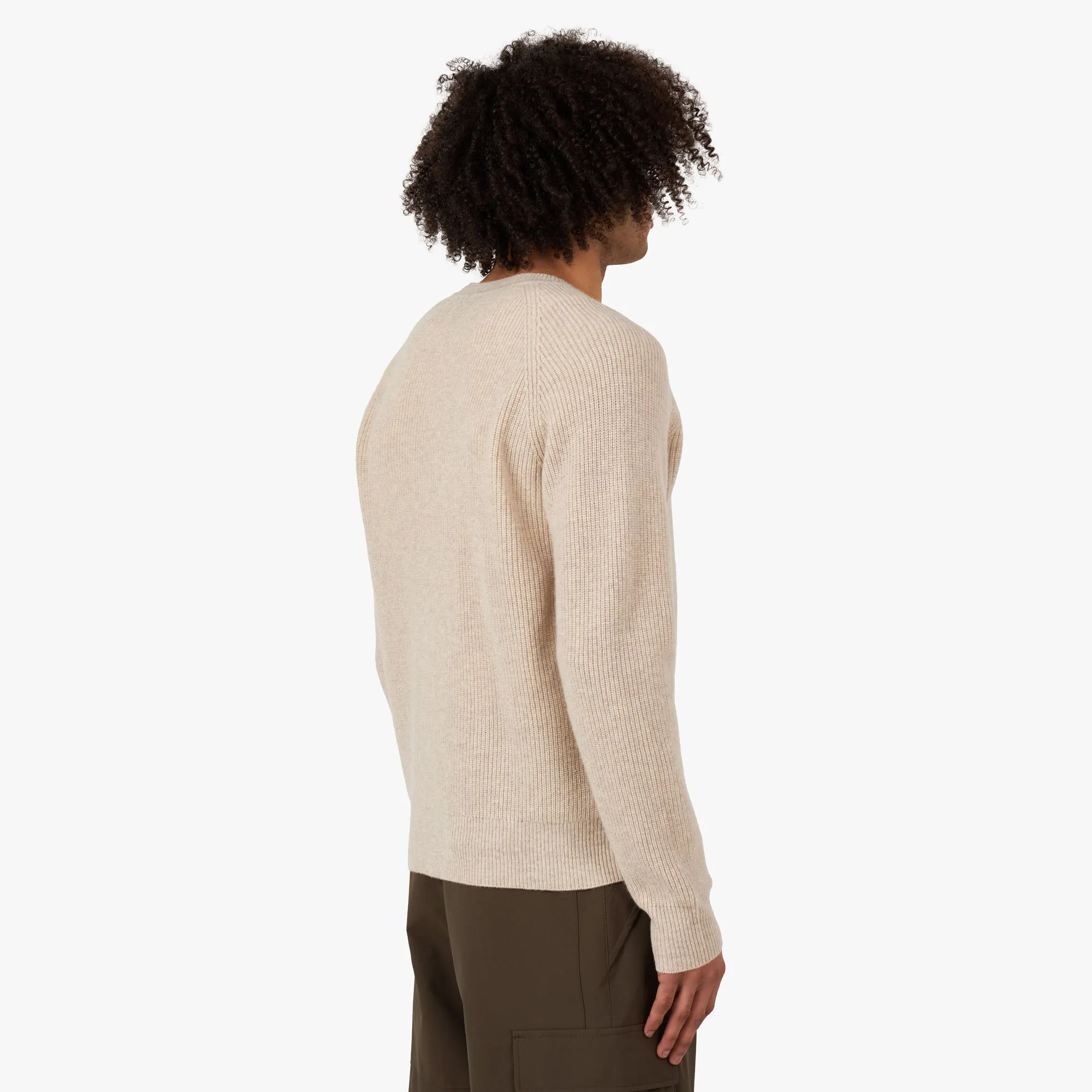 Adsum HCS Recycled Merino Raglan Sweater / Barley