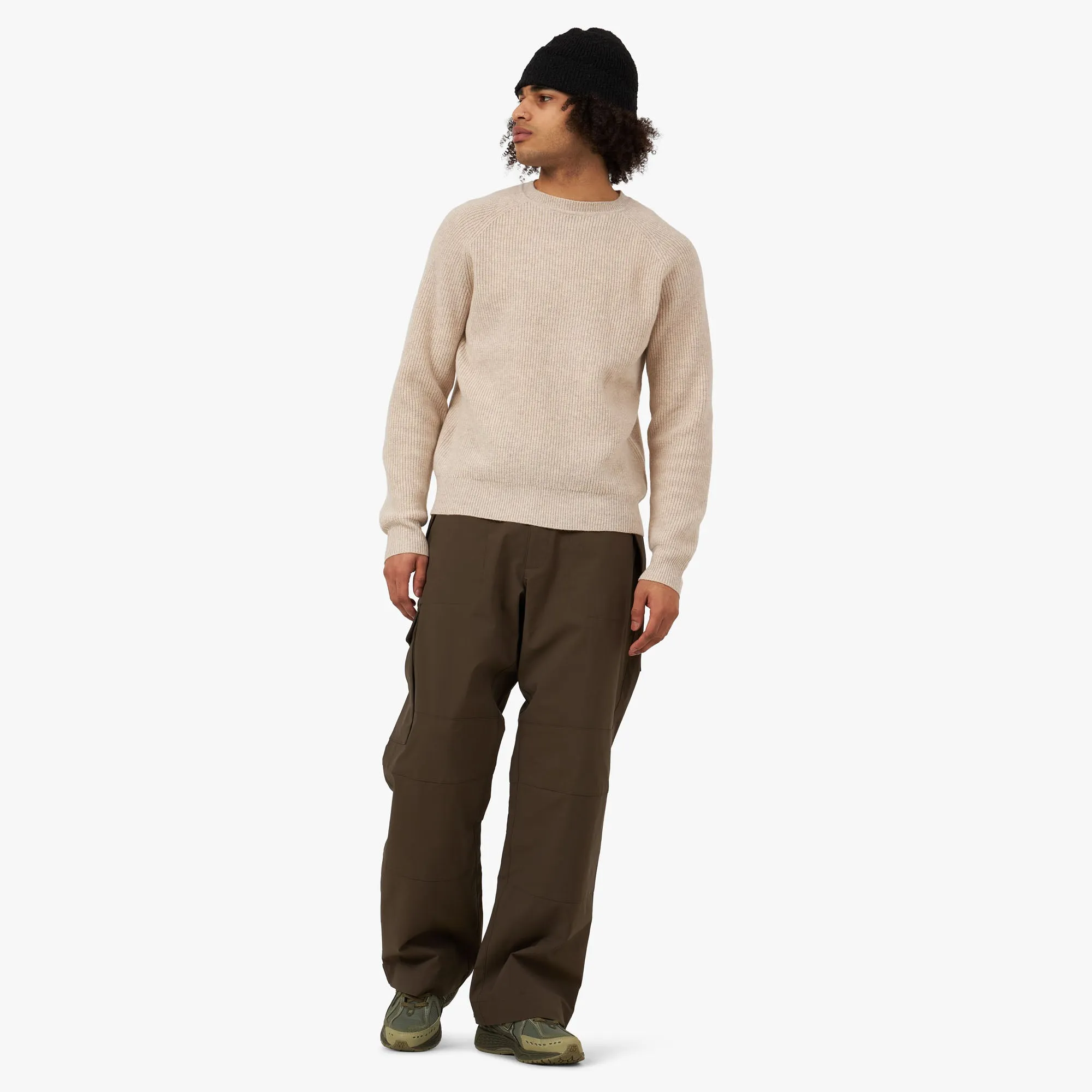 Adsum HCS Recycled Merino Raglan Sweater / Barley