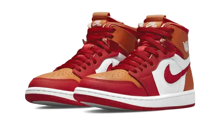 Air Jordan 1 High Zoom Air CMFT Fire Red Hot Curry