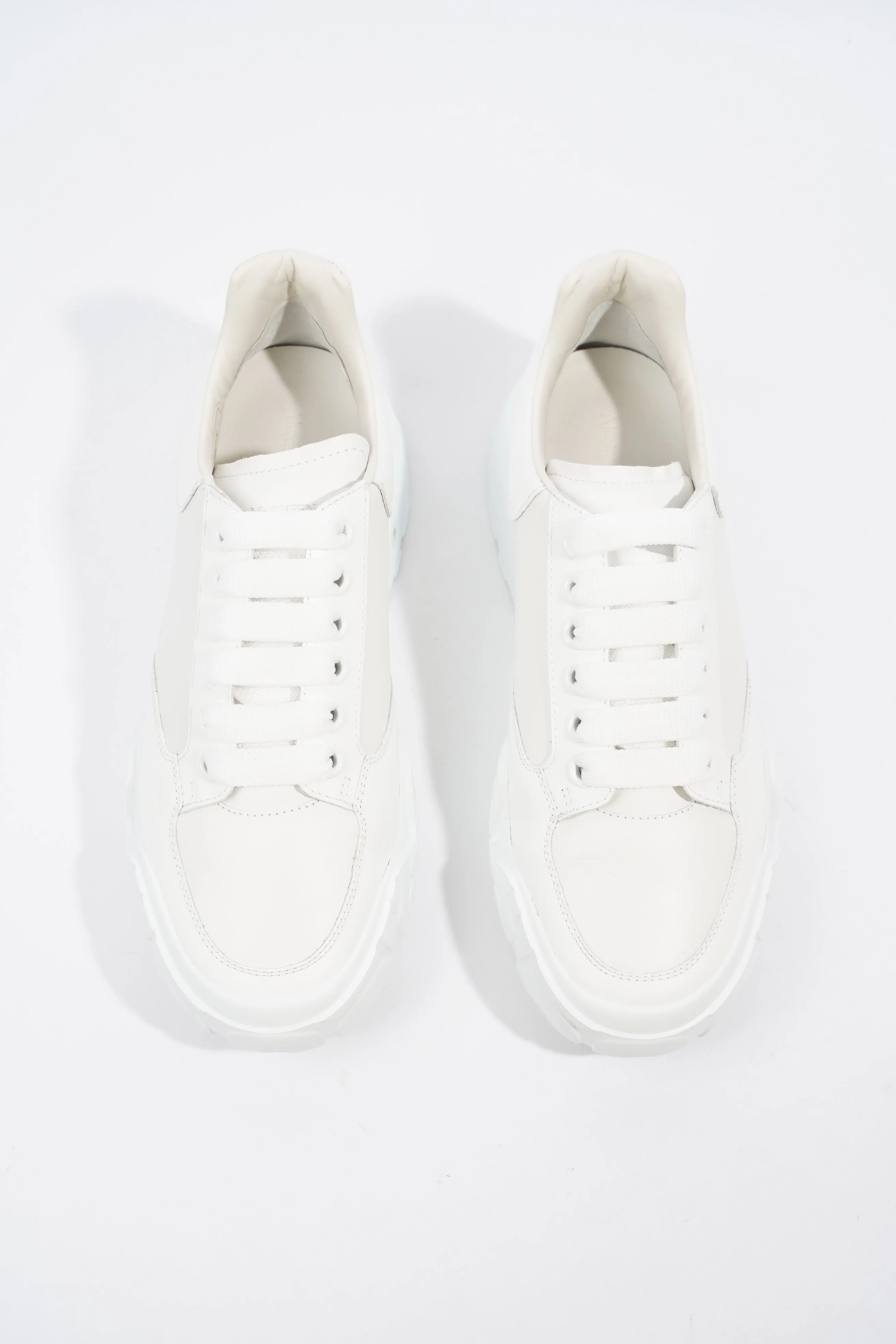 Alexander McQueen Oversized Court Sneaker White Leather EU 39 UK 6