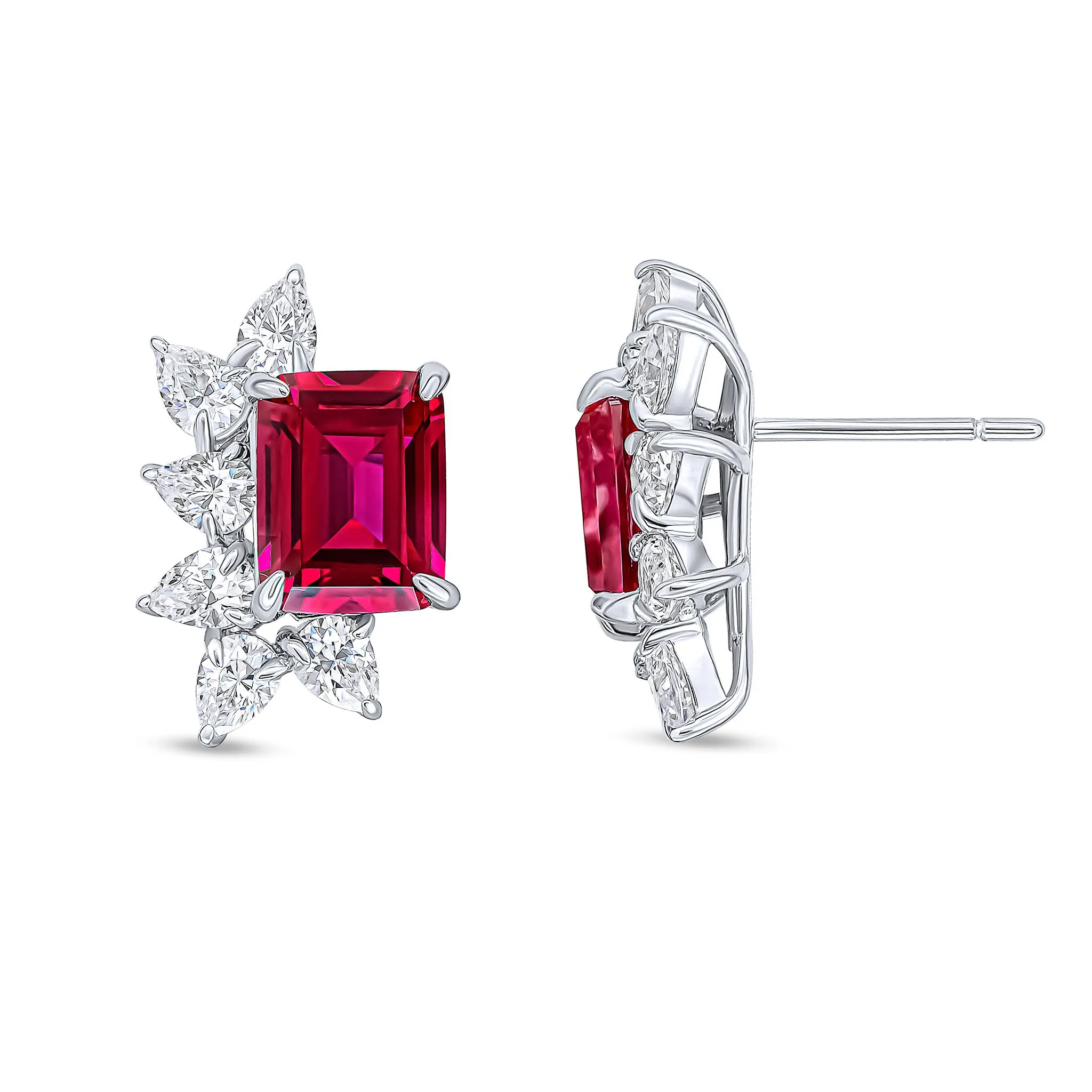 Alexandra Earrings (Ruby)