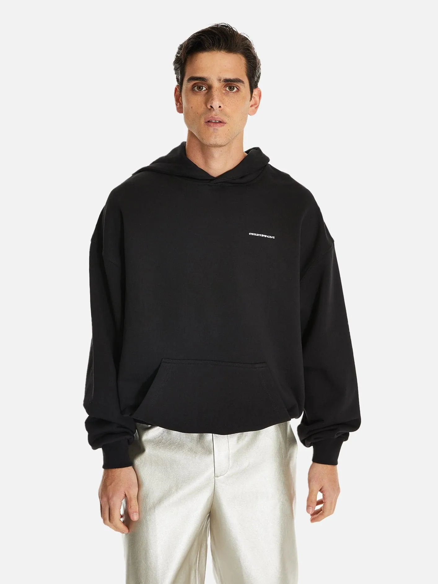 Amagi No62 Sırt Baskılı Oversize Kapüşonlu Sweatshirt