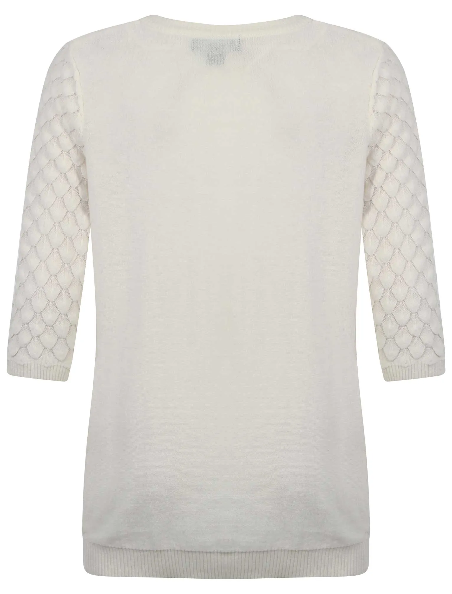 Amara Reya cotton crew neck white jumper