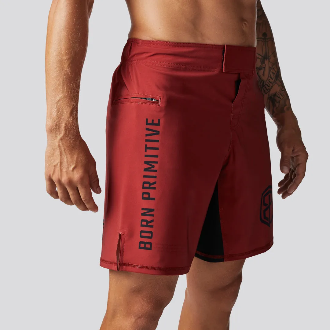 American Defender Short Velcro 3.0 (Crimson)