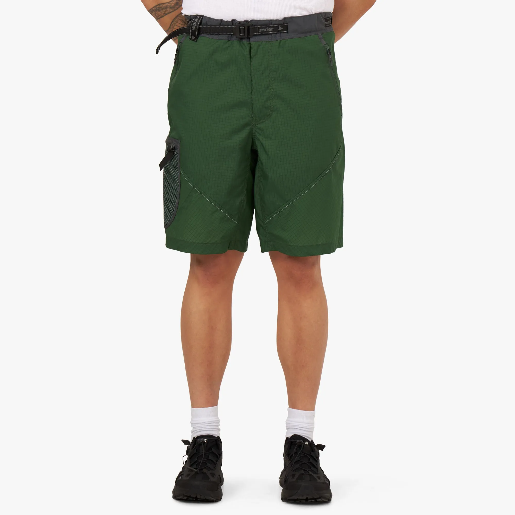 and wander Breath Rip Shorts / Green