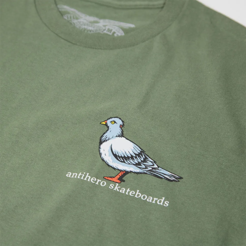 Anti Hero Skateboards - Lil Pigeon T-Shirt - Military Green / Multi