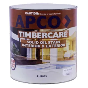 Apco Timbercare Solid Oil Stain Ranchwood 4L