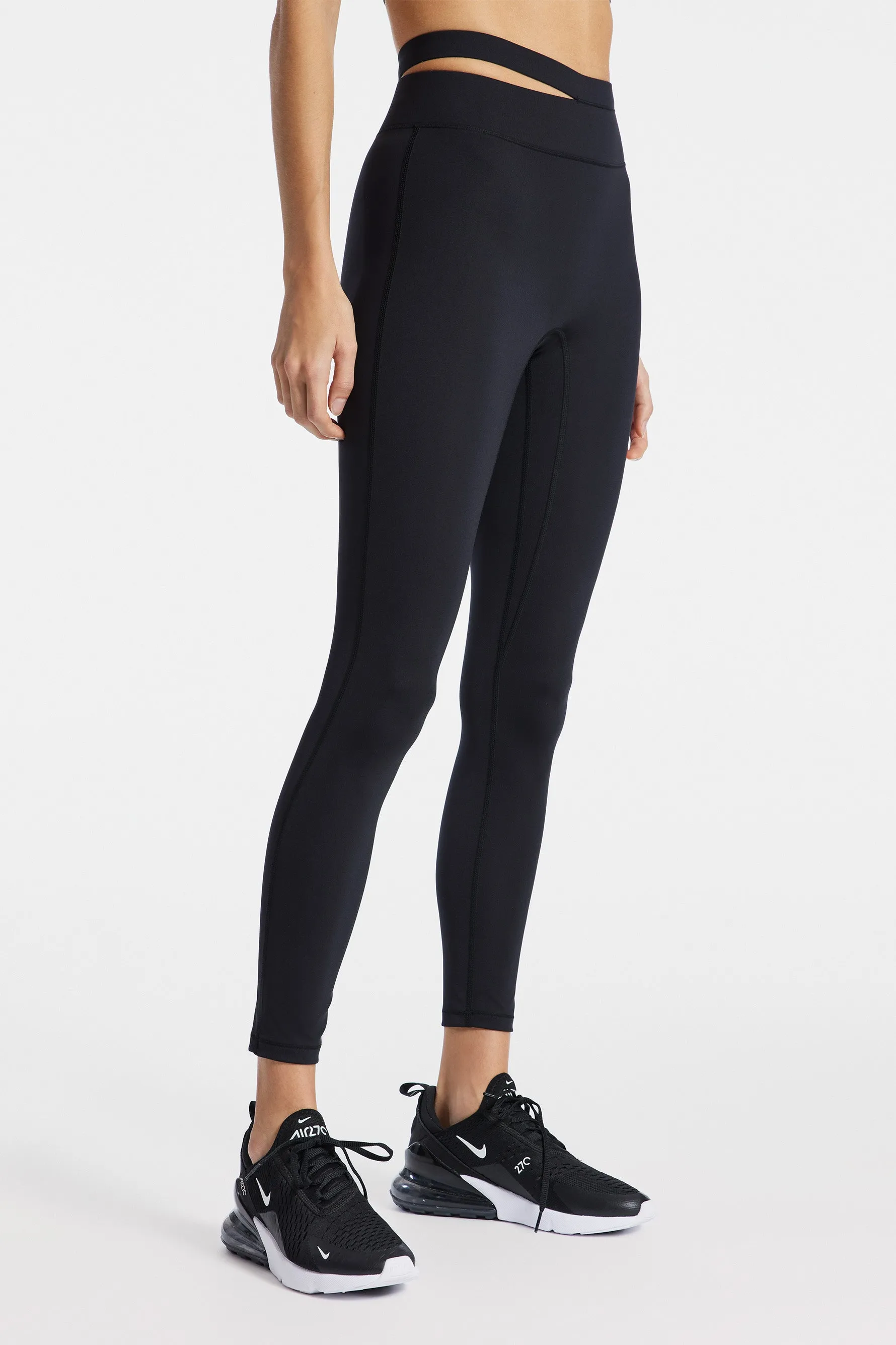 Aria Asymmetric Legging - Black