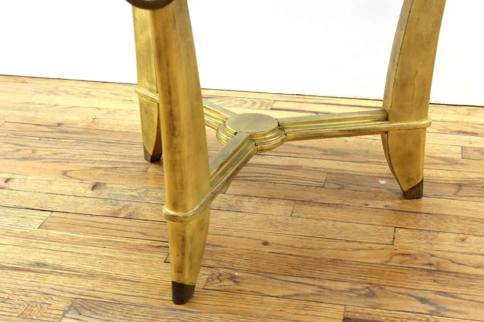 Art Deco Revival Gold Foil Cocktail Table