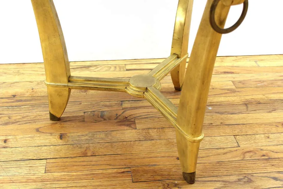 Art Deco Revival Gold Foil Cocktail Table