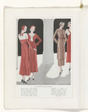 Art - Got - Beauté, Feuillets de l'elegance feminine, March 1932, No. 139, 12th Anne, p. 12, R. Drivon, 1932 Canvas Print