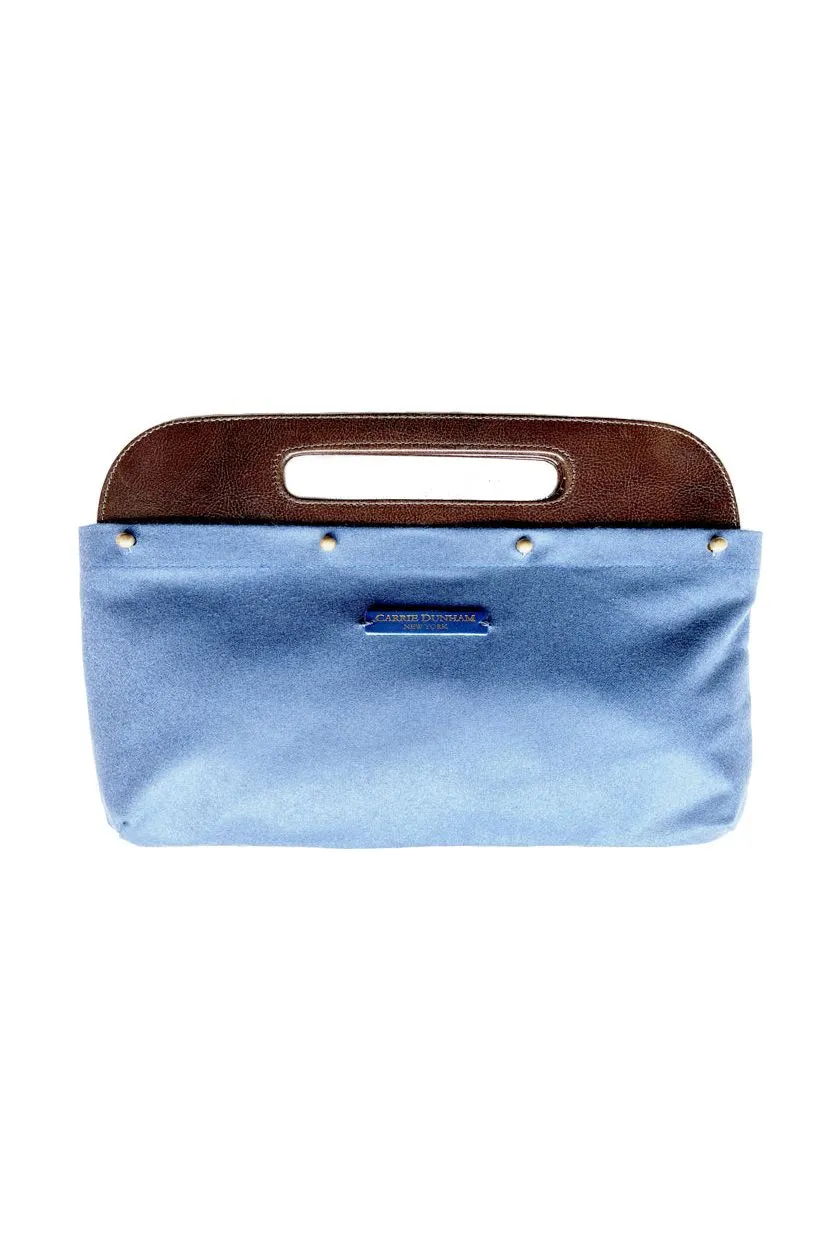 Ash Blue Wool Clutch Cover