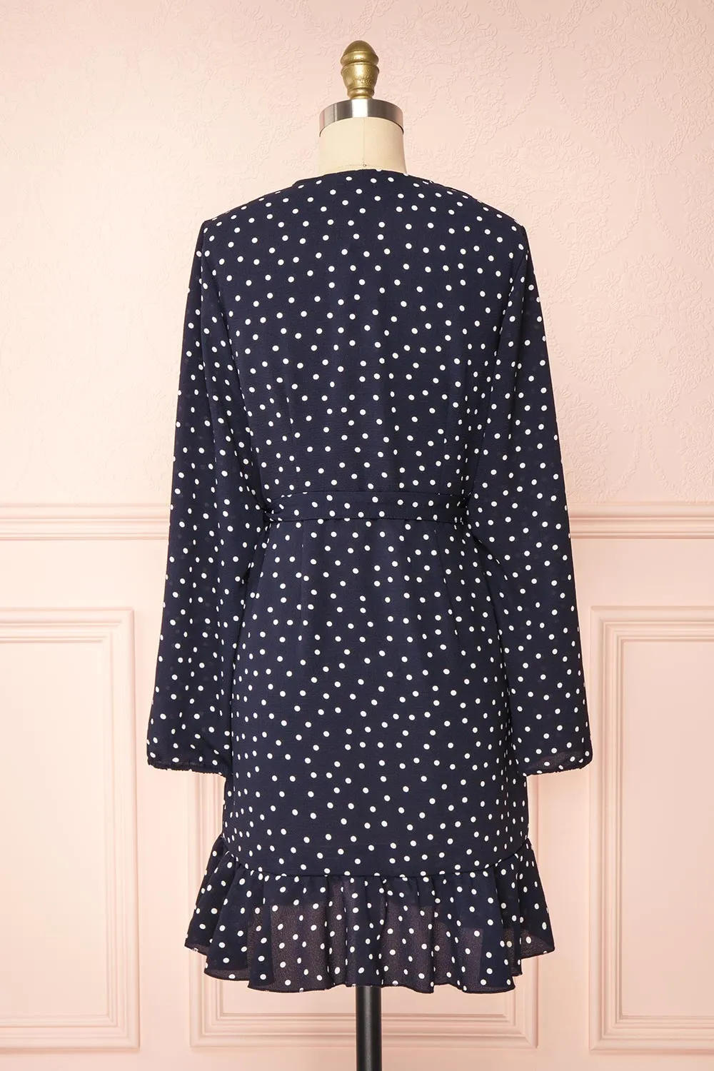 Aslaug Dots | Wrap Dress w/ Ruffles