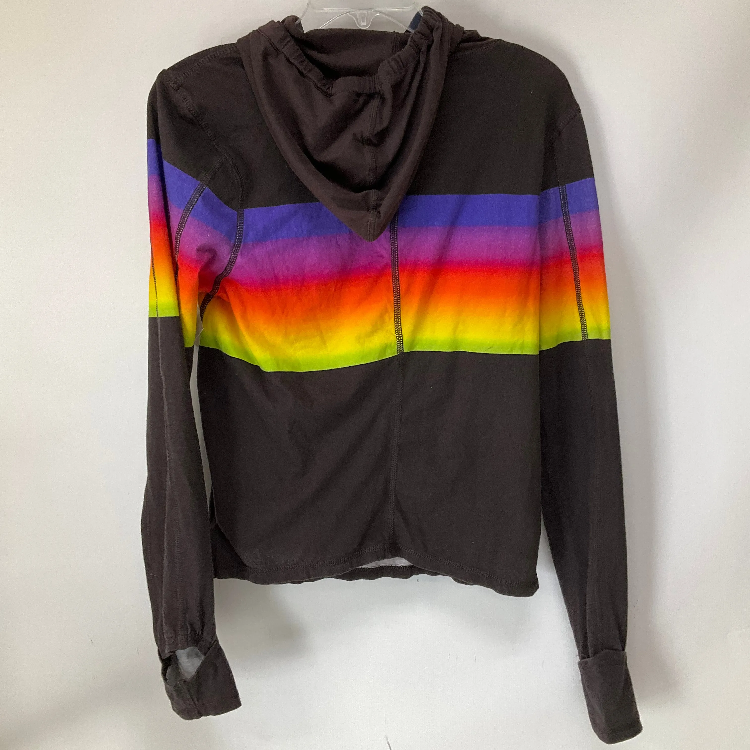 Athletic Top Long Sleeve Collar By Free People In Multi-colored, Size: M