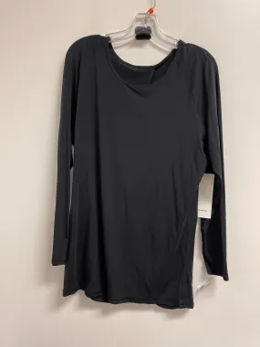 Athletic Top Long Sleeve Crewneck By Lululemon In Black, Size: 1x