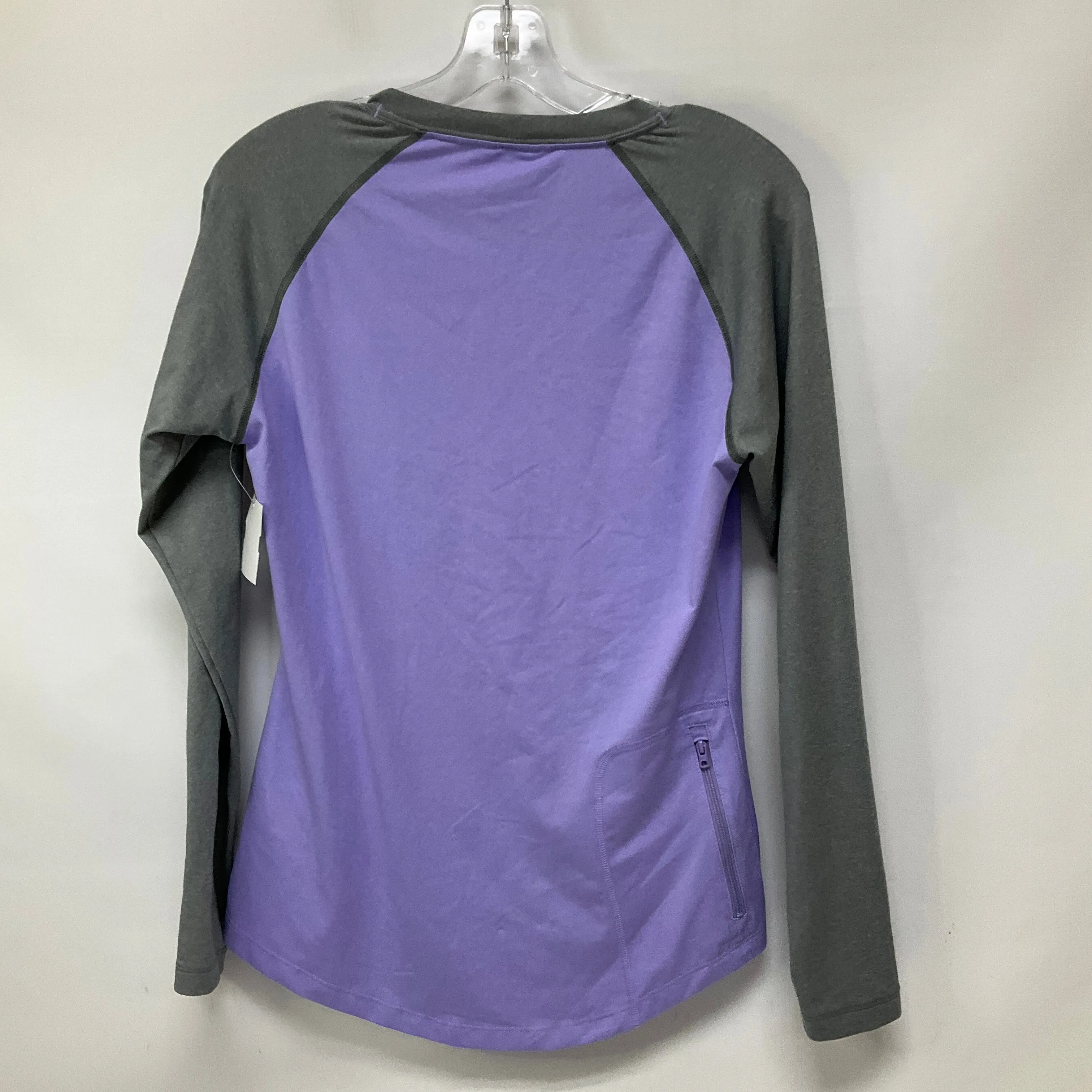 Athletic Top Long Sleeve Crewneck By Patagonia In Purple & Silver, Size: S