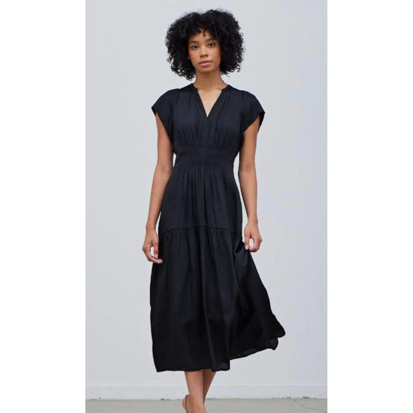 Ava Grade and Gather Black Midi Dress