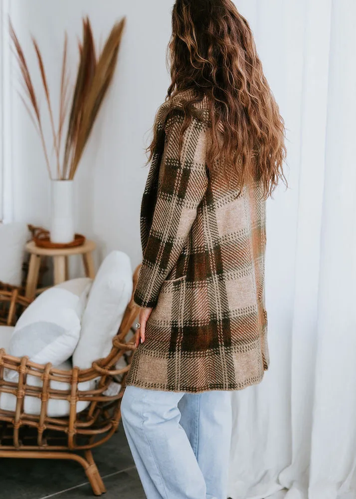 Ava Plaid Cardigan