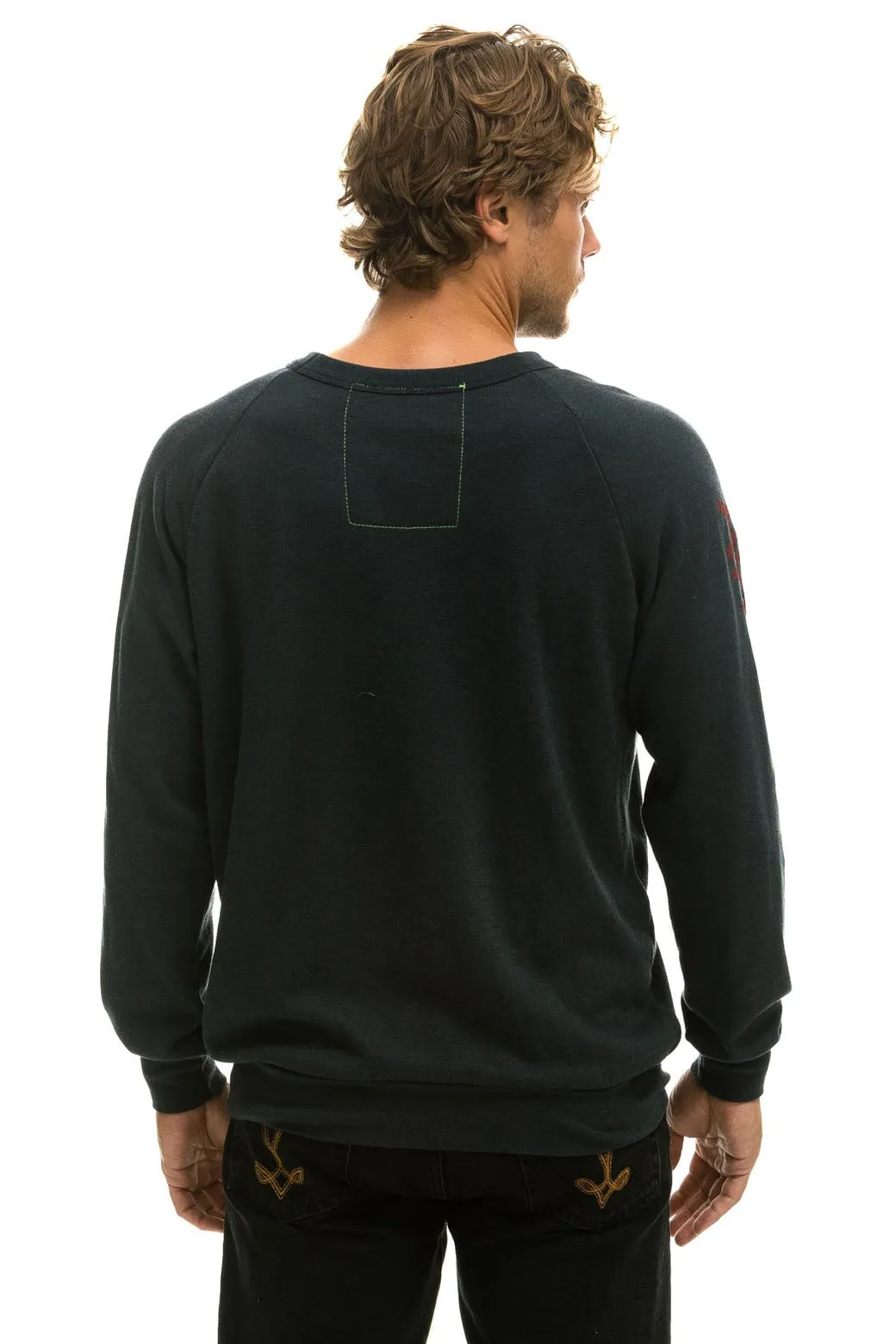 AVIATOR NATION HAMPTONS CREW SWEATSHIRT - CHARCOAL