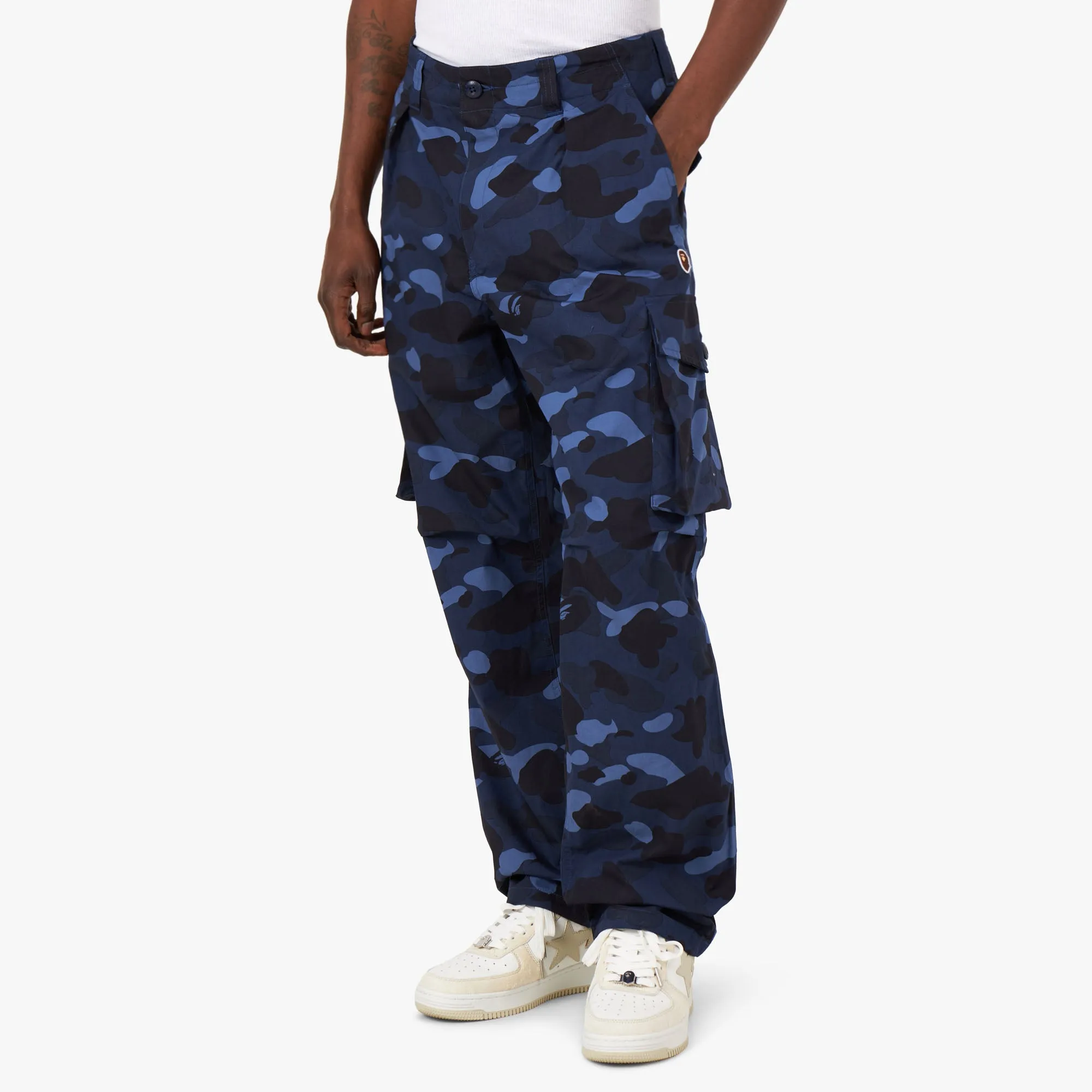 BAPE Camo Six Pocket Pants  / Navy