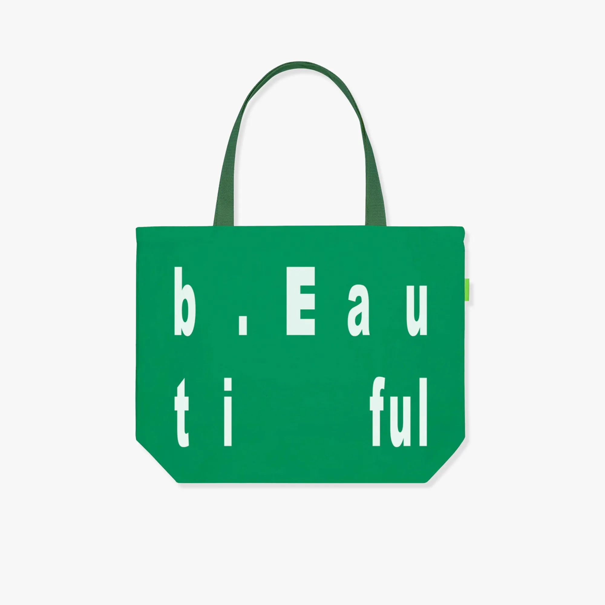 b.Eautiful b.E kind Tote Bag Green / White