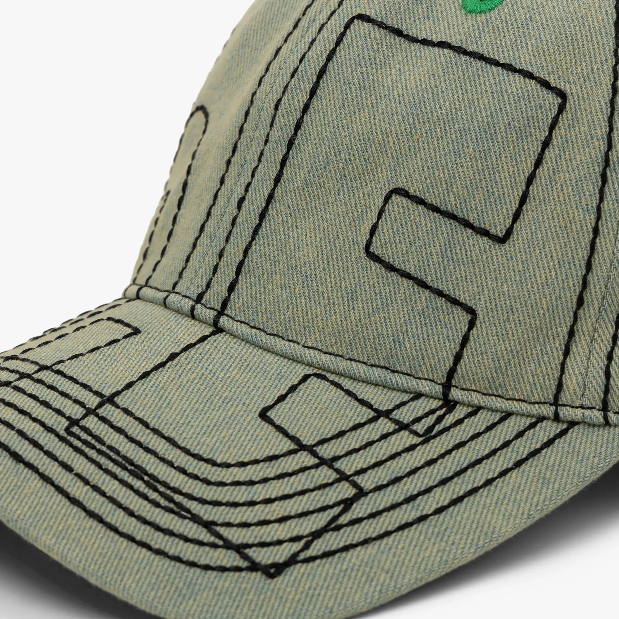 b.Eautiful Vapor 6 Panel Hat / Yellow Denim