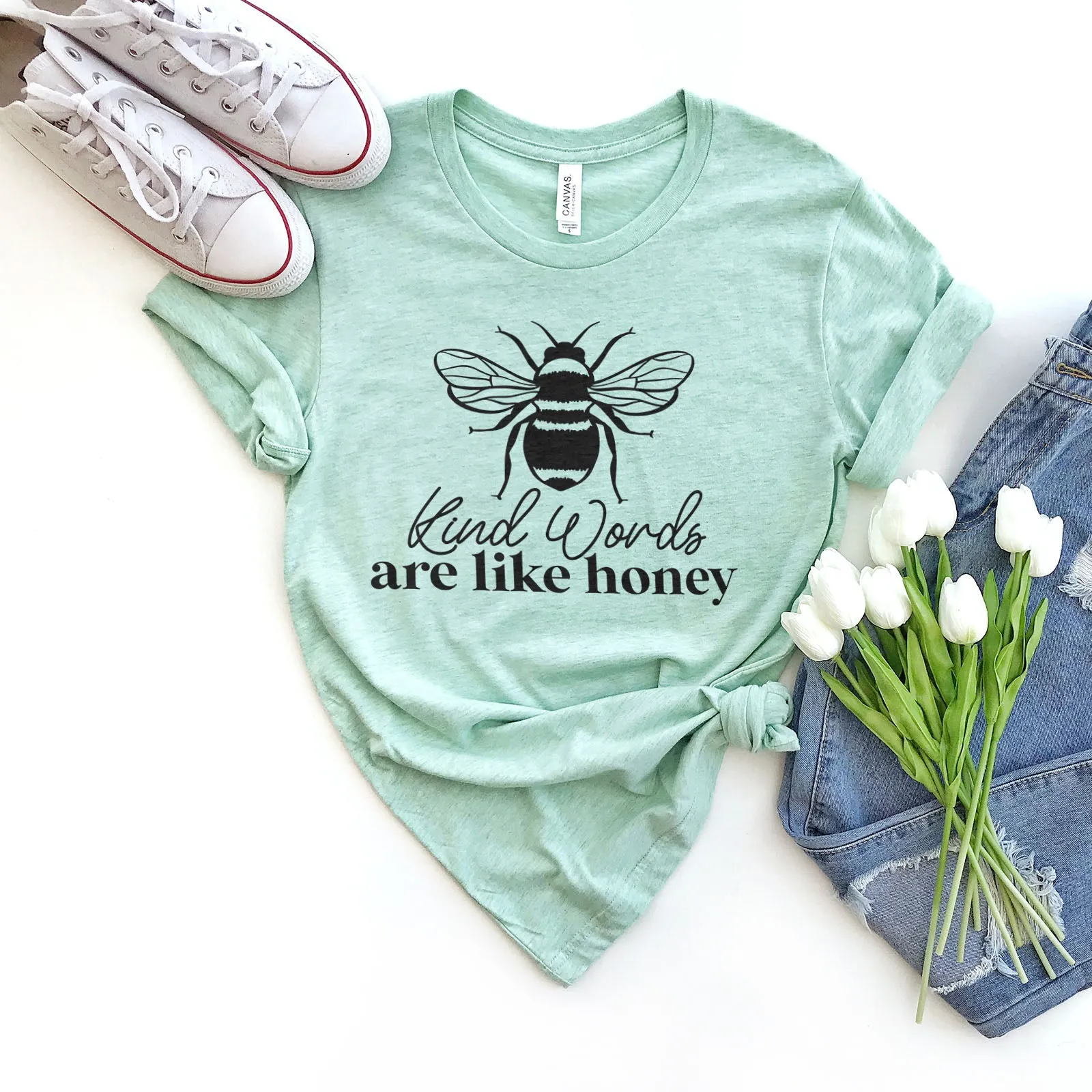 Bee Kind, Words Are Like Honey - Proverbs 16:24 Tee