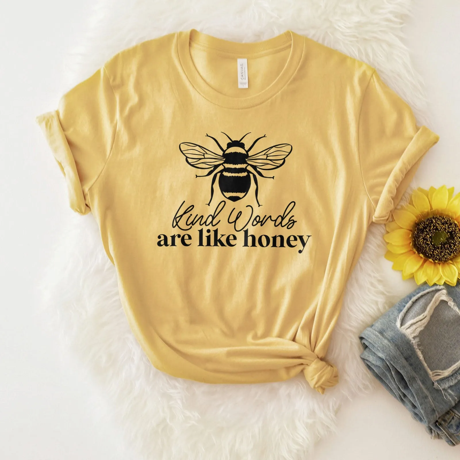 Bee Kind, Words Are Like Honey - Proverbs 16:24 Tee