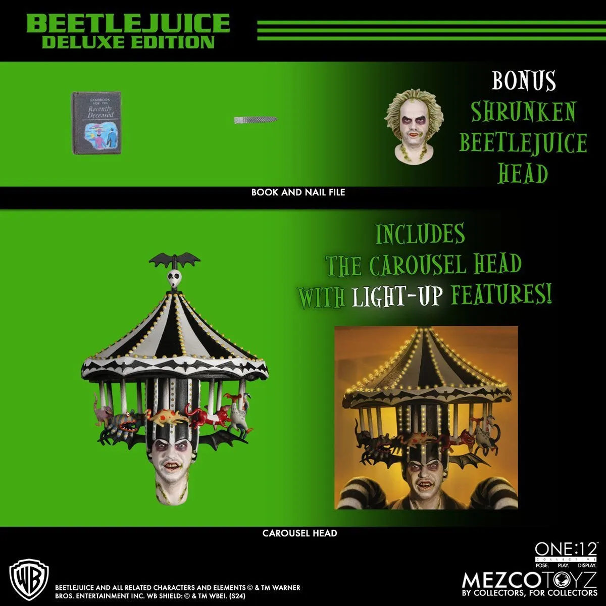 Beetlejuice (1988) Mezco One:12 Collective Deluxe Edition Beetlejuice