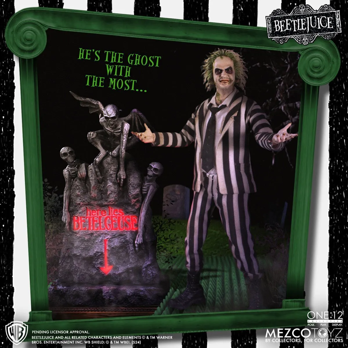 Beetlejuice (1988) Mezco One:12 Collective Deluxe Edition Beetlejuice