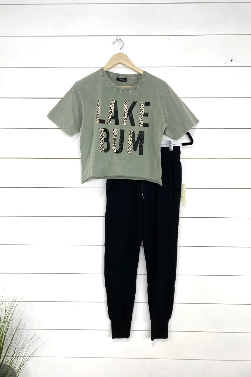 Being Sleek- {Black, Camel, Olive, Peach & Teal} Drawstring Joggers