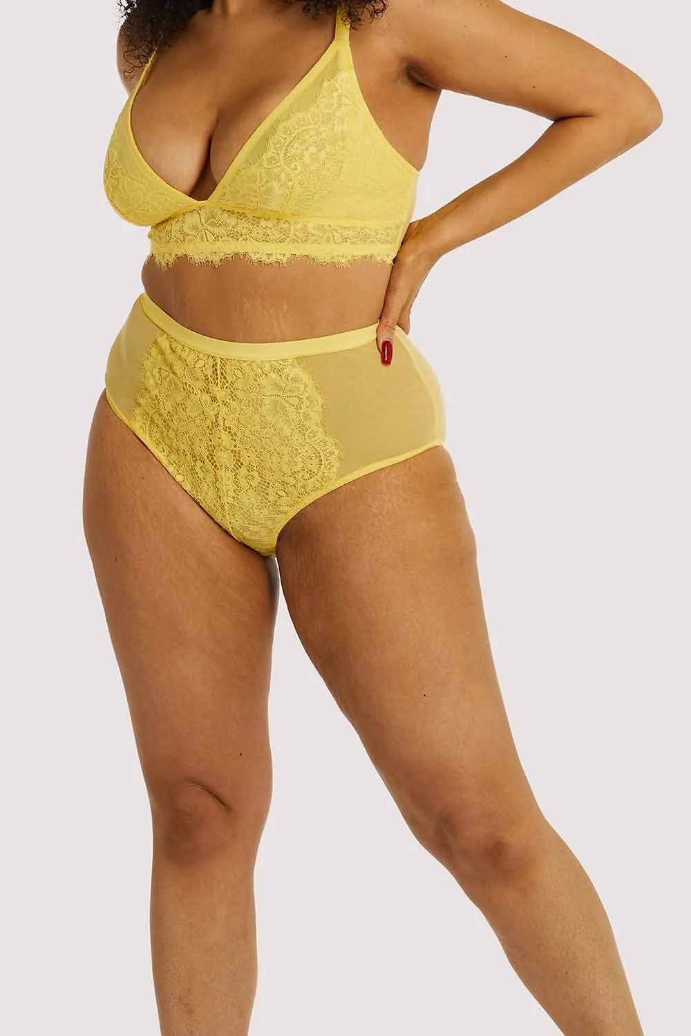 Bella Lemon High Waist Brief