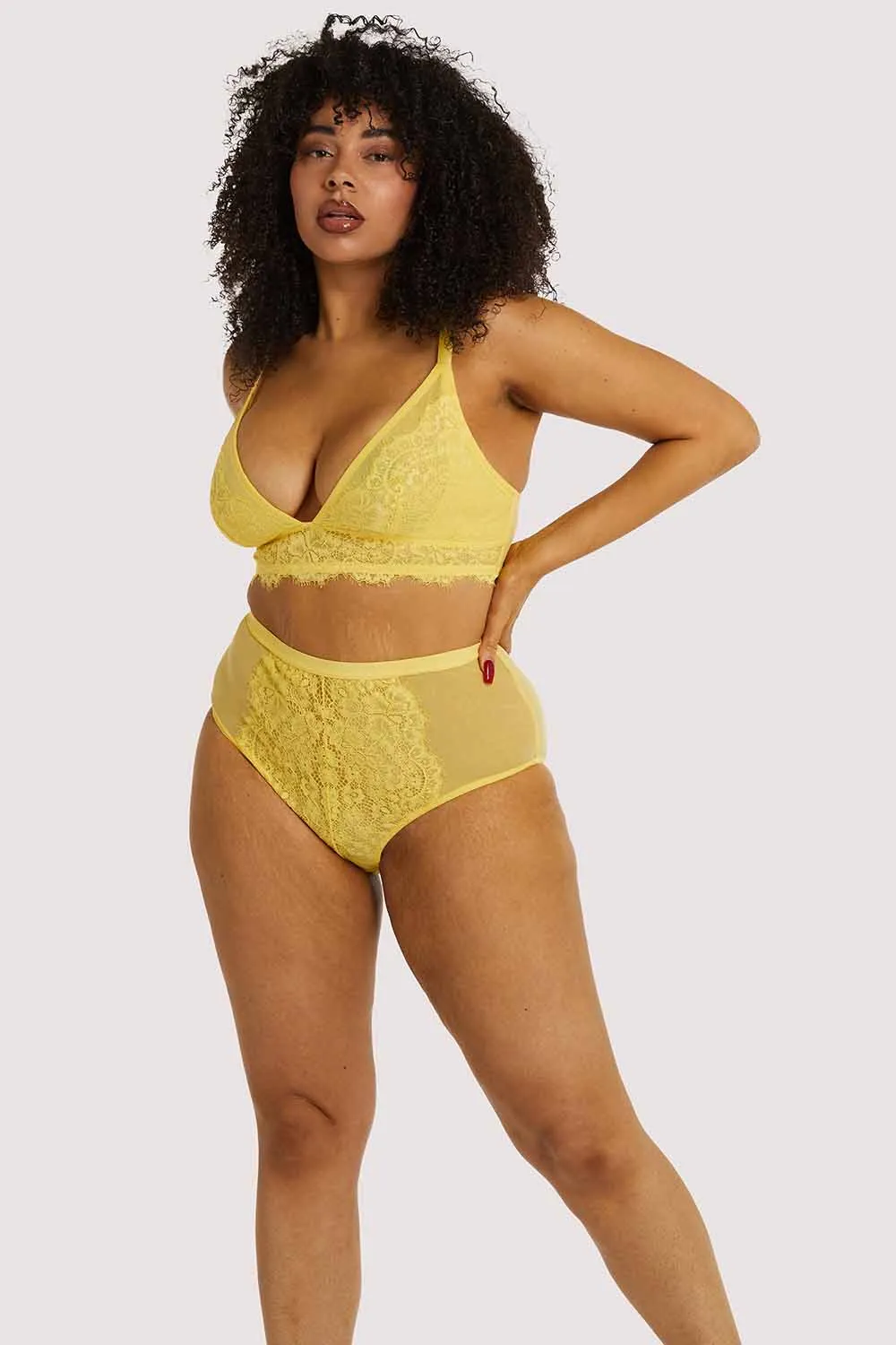 Bella Lemon High Waist Brief