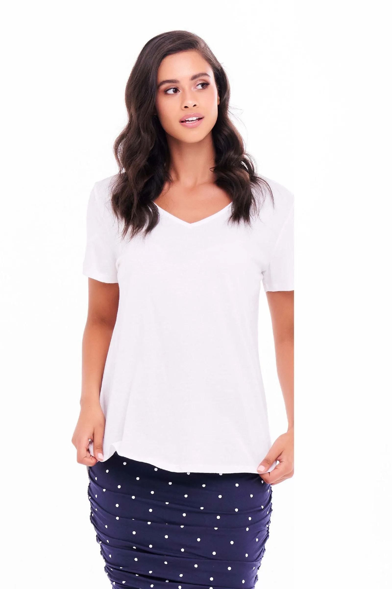 Betty Basics Ava Tee in White